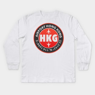 Hong Kong airport Kids Long Sleeve T-Shirt